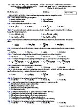 Kiểm tra học kỳ 2 môn Công nghệ Lớp 12 (Mã đề 485) - Năm học 2018-2019 - Trường THPT Trần Quang Diệu